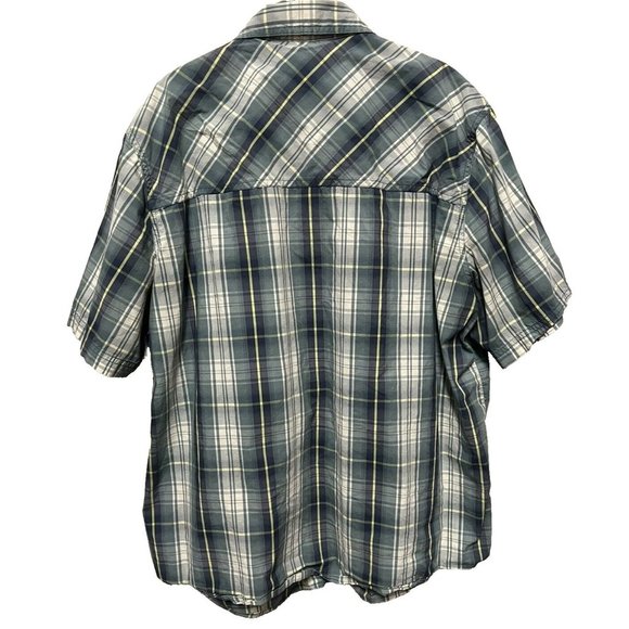 Lot Of 2 Mens 511 Tactical Shirt Large Plaid Short Sleeve Vented Green Blue - Picture 7 of 11